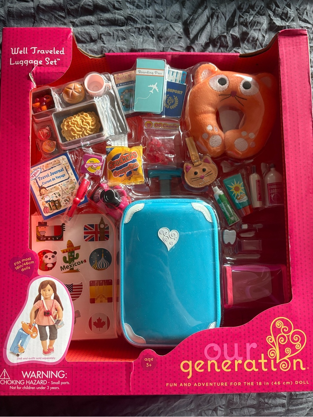 Our Generation Dolls Well Traveled Luggage Set - New in Box